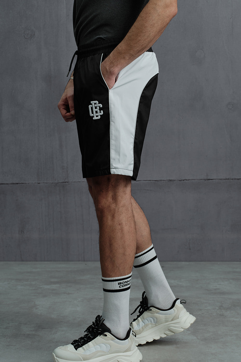 Signature Black Trackline Shorts