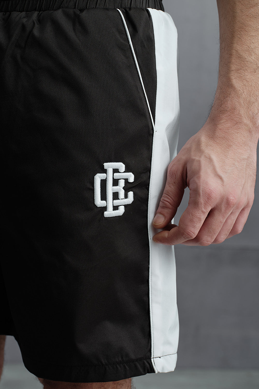 Signature Black Trackline Shorts