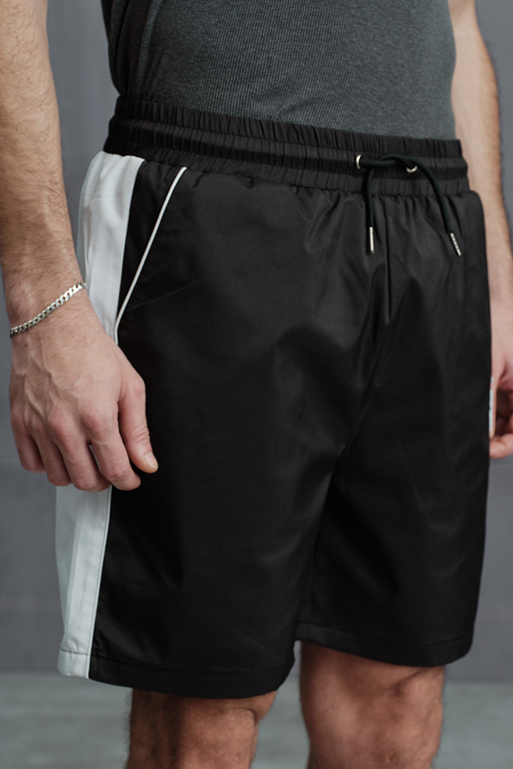 Signature Black Trackline Shorts