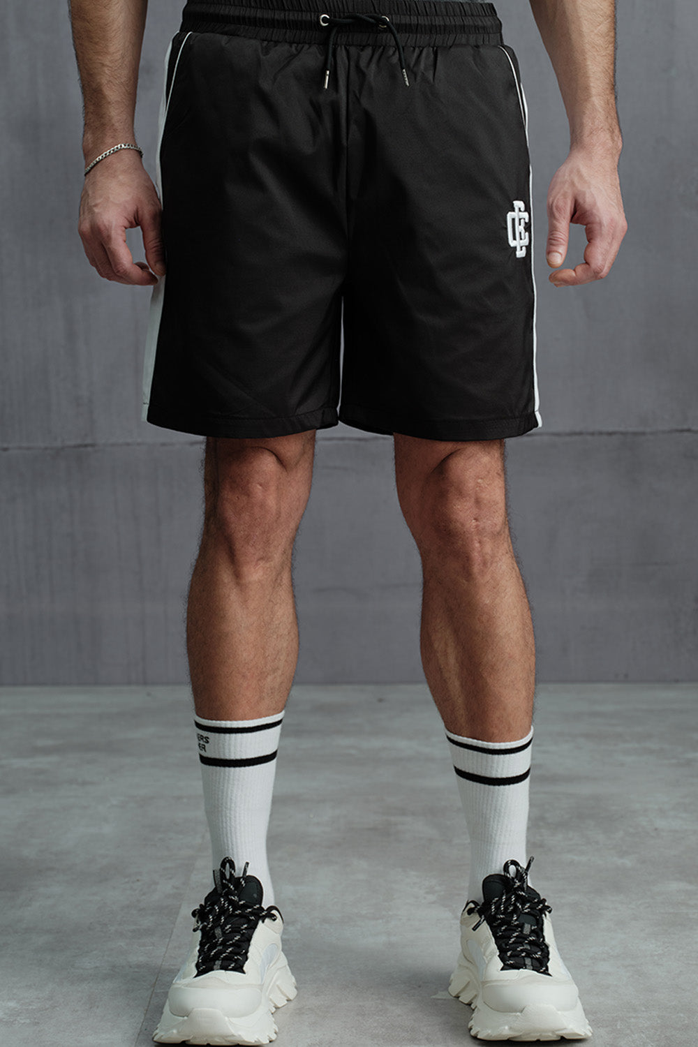 Signature Black Trackline Shorts